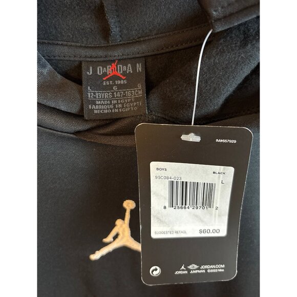 Nike Jordan Dri-Fit Hoodie w/  Black Jumpman Logo - Picture 3 of 3